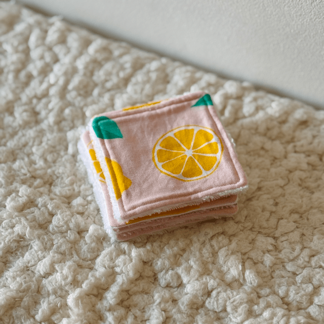 Lot de 5 cotons citron