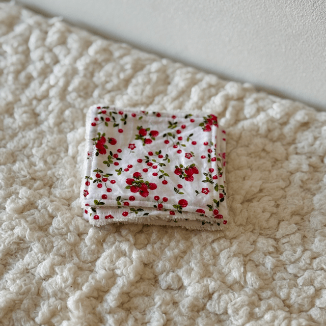 Lot de 5 cotons fraise