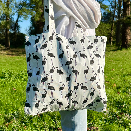 Grand totebag flamants